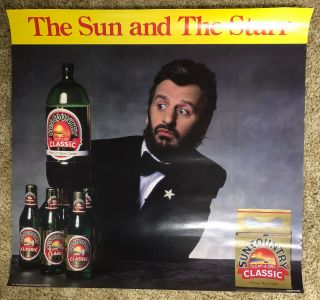 Ringo Starr (beatles) Sun Country Classic Wine Cooler Poster - 1980s