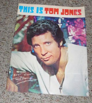 Vintage " This Is Tom Jones " Concert Program,  1970.