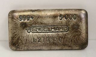 Engelhard Canada 7th Series Variation 999,  Fine Silver 5 Oz Cast Bar - 1• Prefix