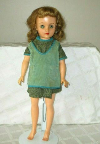 Vintage Ideal Doll - Miss Revlon - Stamped Vt 20 - Auburn Hair - Ear Rings - Twist Hip