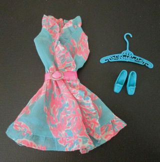 Vintage Mod Barbie Ruffles N Swirls 1783 Complete Outfit