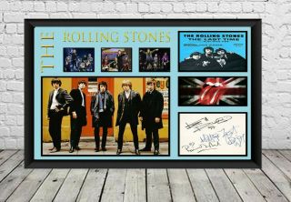 Rolling Stones Signed Photo Print Poster Autographed Memorabilia