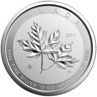 Canada 2017 " Magnificent Maple Leaves ",  10 Oz Silber