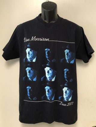 Van Morrison Live North America 2007 Tour Shirt Black Medium