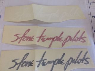 Stone Temple Pilots Vinyl Cut Out Sticker Available In White