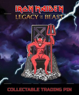 Iron Maiden Number Of The Beast 2 " Metal Trading Pin 666 Legacy Of The Beast