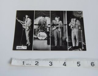 Beatles Live Blackpool Valex Smaller Postcard Photo Card 1963 V64 V 64