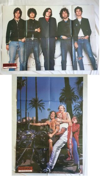 The Strokes - Red Hot Chili Peppers Large Double Sided Poster From Kerrang 905