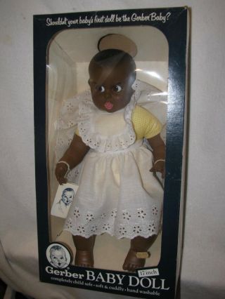 Vintage 17 " Black Gerber Baby Doll 1979