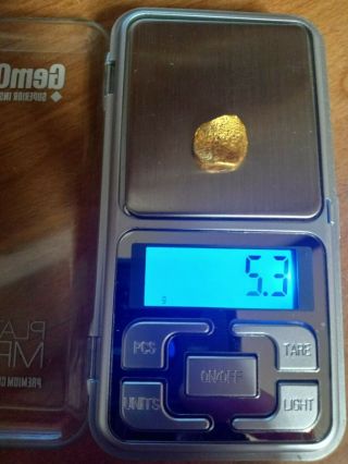 5.  3 Gram Gold Nugget High Purity