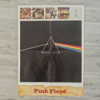 VTG Double Sided Poster AC DC Highway to Hell Pink Floyd Dark Side of the Moon 2