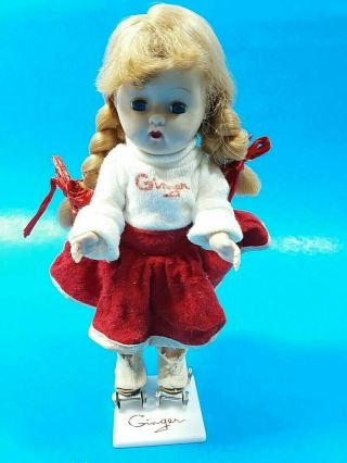 Vintage Doll Cosmopolitan Ginger Roller Skating Doll Skater Skirt W/ Stand
