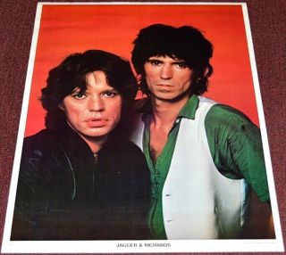 Mick Jagger & Keith Richards/rolling Stones 1980 