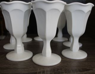 Vintage White Milk Glass Goblet/cup