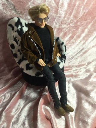 Barbie Ken Male Doll Rooted Hair Fully Articulated Shoes,  Accessories,  Fashion Ave