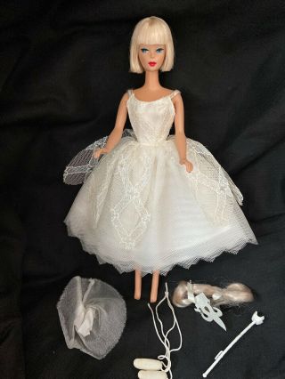 Vintage Barbie Clothes Superstar Era Doll Outfit 9327 Ballerina Snowflake Fairy
