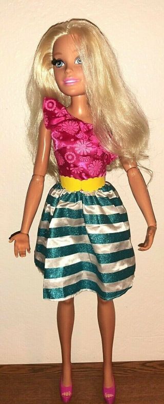 Mattel My Life Size Barbie Doll 28 " Rooted Eyelashes Best Fashion Friend
