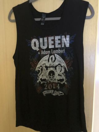 Queen,  Adam Lambert Official 2014 Vest (small Ladies) Tour