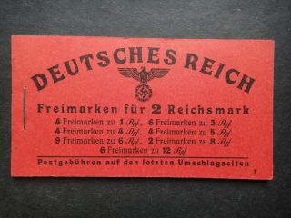Germany Nazi 1941 Stamps Mnh Booklet Adolf Hitler Third Reich Deutschland Germa