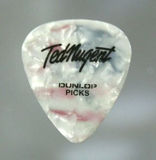 Ted Nugent // 2011 Concert Tour Guitar Pick // I STILL BELIEVE American Flag USA 2