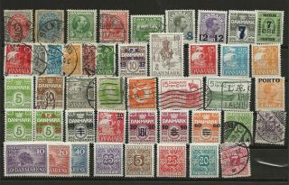 Denmark Small Lot Old Mh/ Stamps