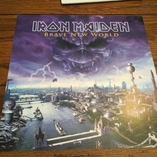 Iron Maiden Brave World Promo 1x1 Poster Flat 2 - Sided