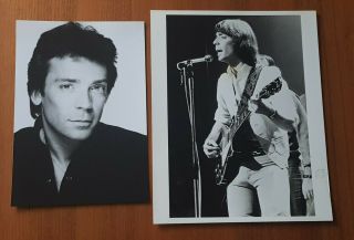 Steve Hackett (genesis) - Set Of 2 Promo Photos From 1970s