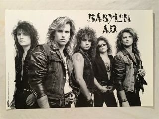 Babylon A.  D,  1989 Promo Poster Arista Records