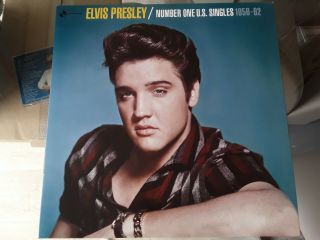 Elvis Presley Number One U.  S Singles 1956 To 62 Vinyl Record Gatefold Sleeve