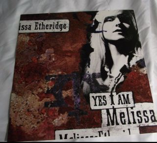 Melissa Etheridge Yes I Am 1993 Promo Lp Record Photo Flat 12x12 Poster