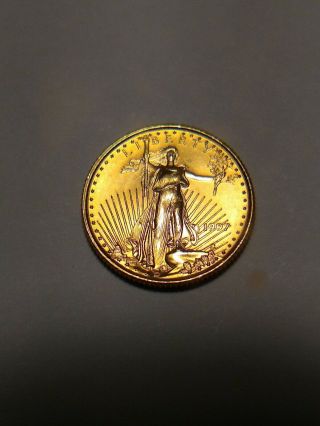 1997 $5 American Eagle Gold Coin 1/10 Oz Fine Five Dollar Brilliant Uncirculated
