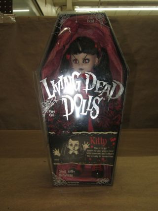 Living Dead Dolls Series 2 Kitty 2000 Goth Horror Doll Halloween Coffin