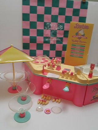 Vintage 1986 Barbie Ice Cream Shoppe Near Complete With Box