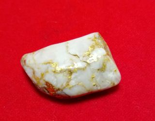 14.  6 Grams Natural Gold - In - Quartz Specimen