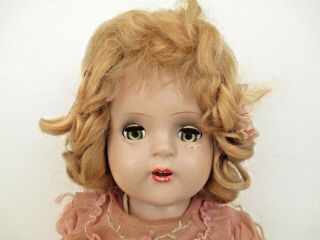 Antique Vintage 18 Inch Doll W/ Horsman Tag - Sleep Eyes