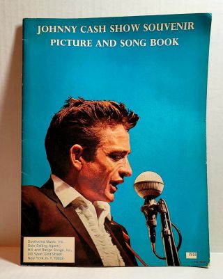 Johnny Cash Show Souvenir Picture And Song Book 1966 Tour Program