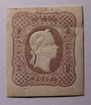 Italian States Lombardy Venetia Rare 1861 Orig Gum €4,  000 Sa10b