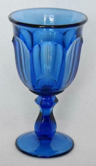 Lovely Imperial Glass Old Williamsburg Dp Ultra Blue Pedestal Wine Glass Have 5