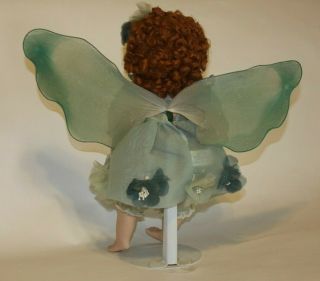 Cindy McClure Green Flower Fairy Porcelain Doll By Victoria Impex 2