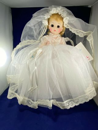 Madame Alexander Vintage Doll " Bride " 1570 Box.  Tags