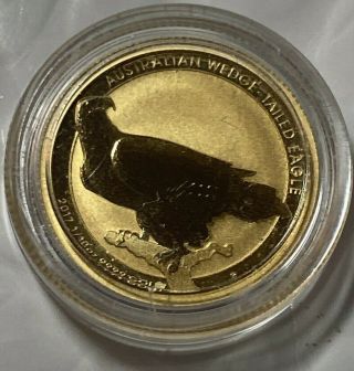 1/10 Oz Gold 2017 Perth Australian Wedge - Tailed Eagle Coin Gem Bu