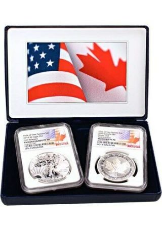 Limited Edition Two - Coin Set: 2019 Pride Of Two Nations Ngc Pr 69 (box &)