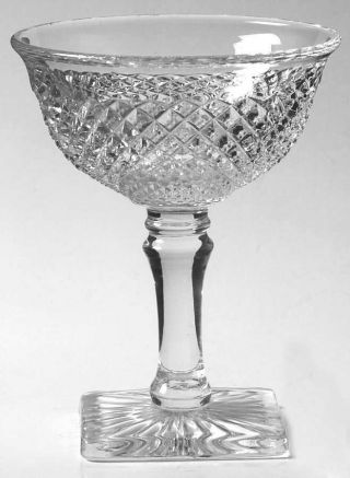 Westmoreland English Hobnail Clear (square Base) Champagne Sherbet Glass 769390