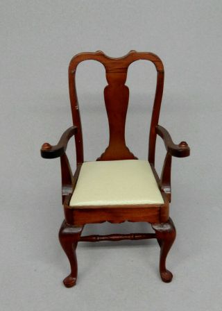 Vintage Andrews Miniatures Queen Anne Side Chair Dollhouse Miniature 1:12