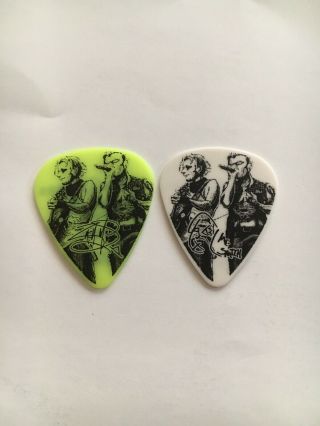 Shinedown Smith & Myers Guitar Pick Set 12/1/17 Fort Lauderdale Flordia