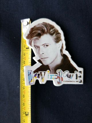 David Bowie Collectible Memorabilia Pin From 1987 Never Let Me Down Album 3