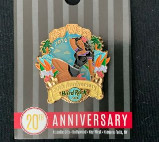 Hard Rock Cafe Key West 2016 20th Anniversary 3d Pin