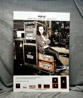 Rush Geddy Lee Orange Amplifiers Promo Poster