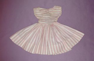 Pink & White Dress For 18 " Miss Revlon Doll By Ideal 1950s