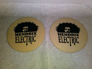 Jimi Hendrix Electric Vodka Set Of 2 Round Cardboard Coasters